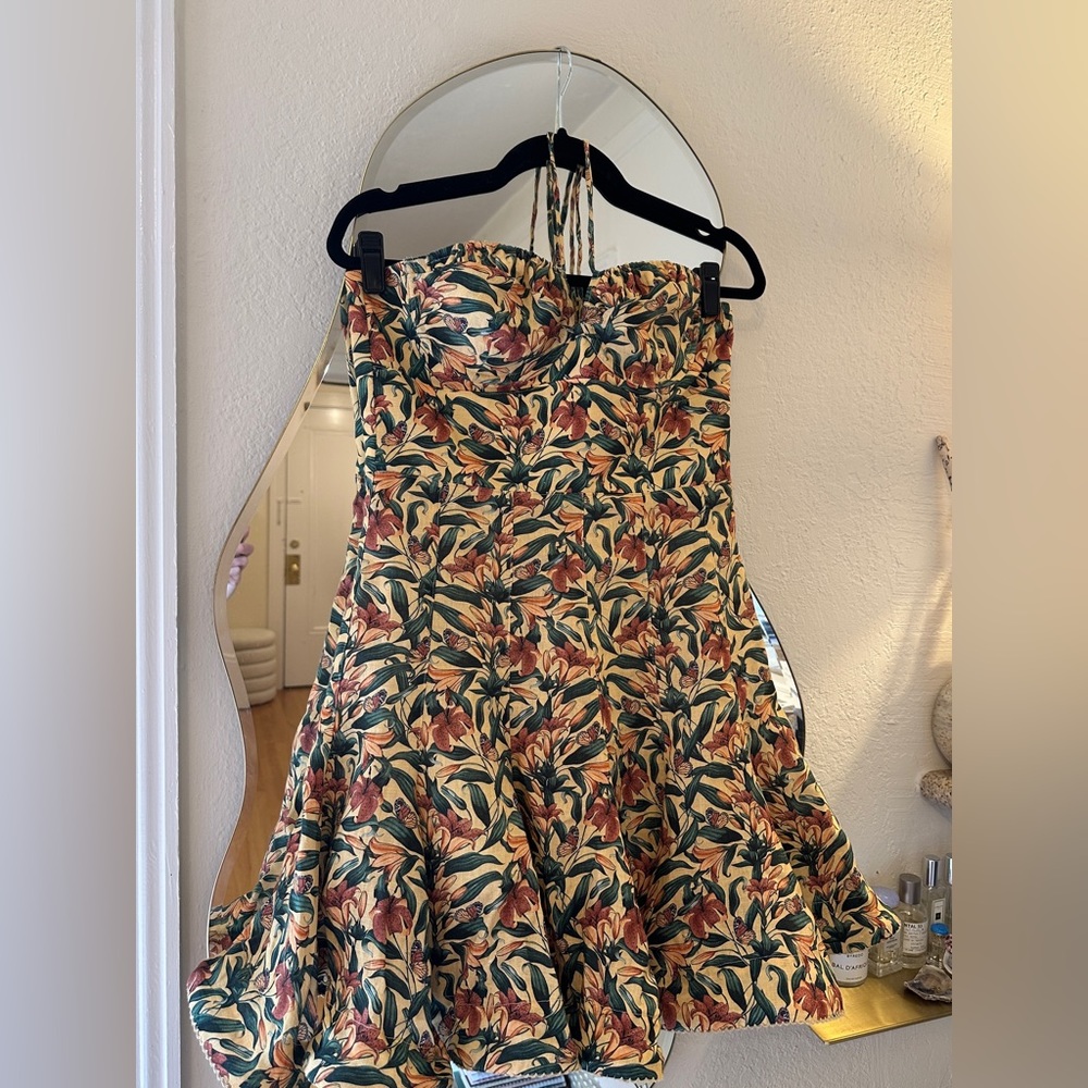 Agua by Agua Bendita Anturio floral minidress sz Medium